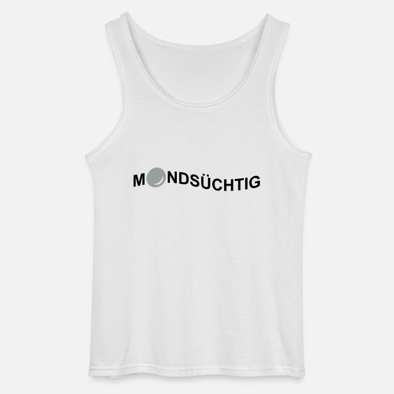 mondsüchtig - Gildan Männer Tank Top - Weiß