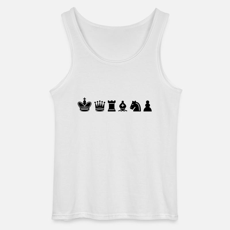 Schach - Gildan Männer Tank Top - Weiß