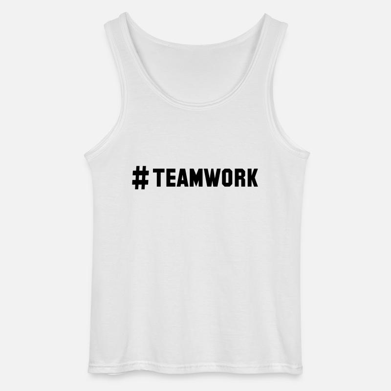 # teamwork - Gildan Männer Tank Top - Weiß