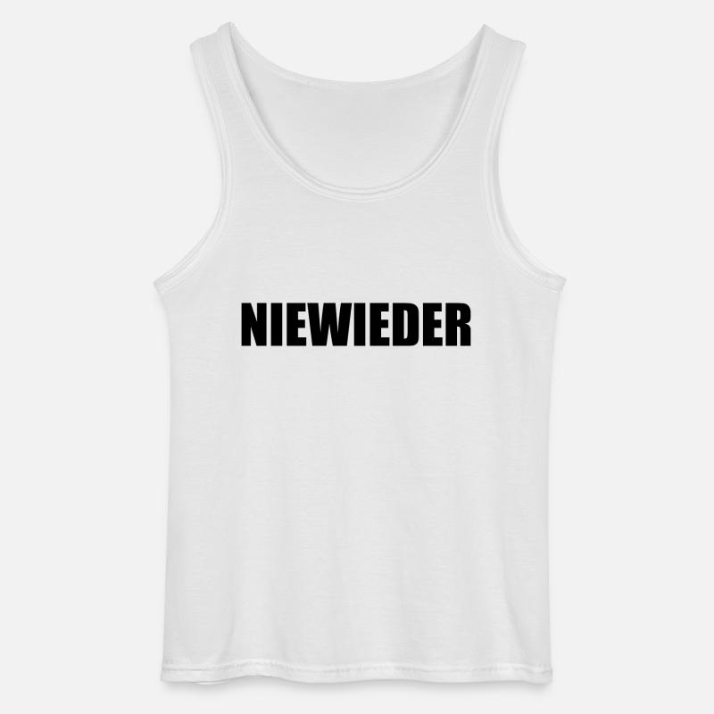 Niewieder - Gildan Männer Tank Top - Weiß