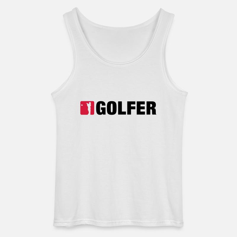 golfer - Gildan Männer Tank Top - Weiß