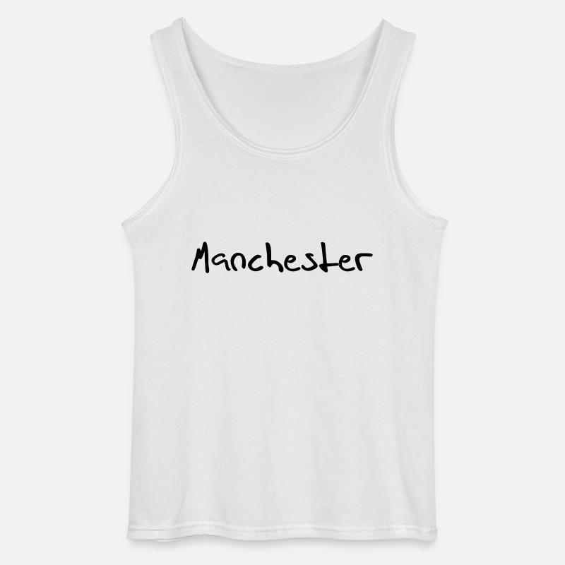 manchester - Gildan Männer Tank Top - Weiß