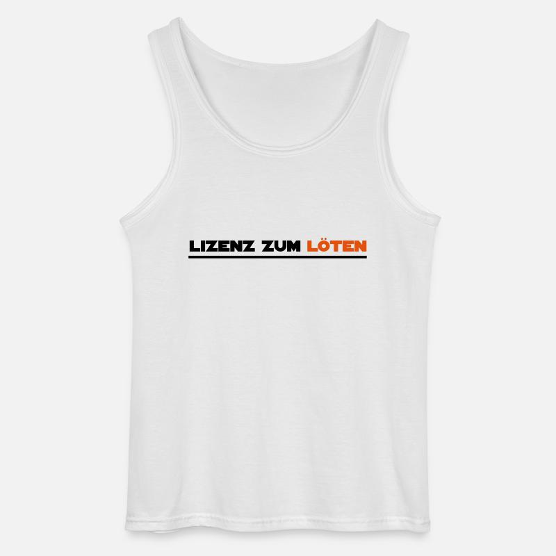löten - Gildan Männer Tank Top - Weiß