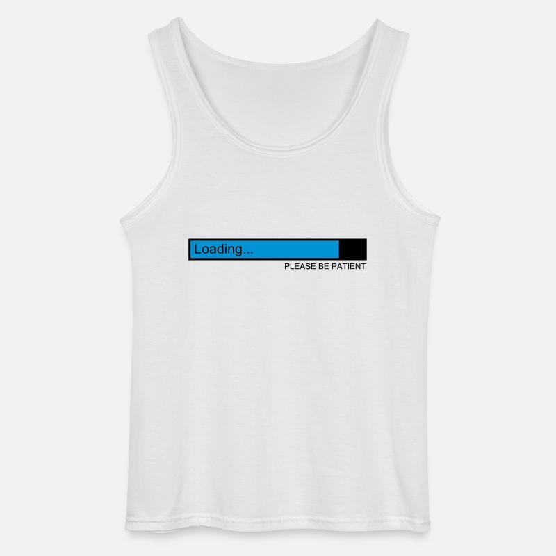 loading / loading bar / pc / download - Gildan Men’s Tank Top - white