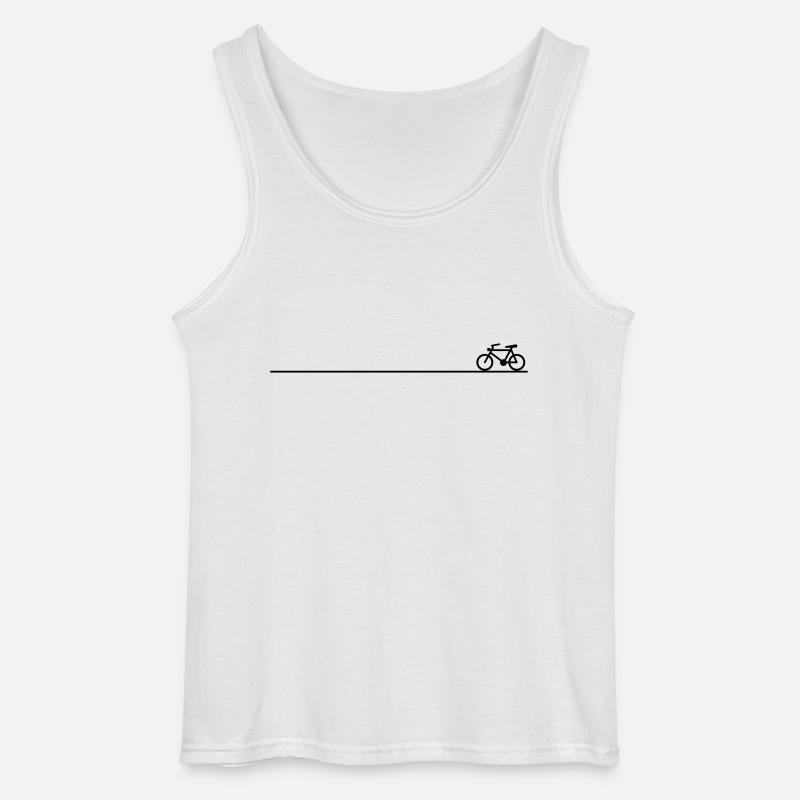 Fahrrad - Gildan Männer Tank Top - Weiß