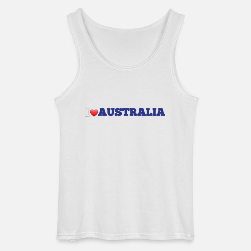 Ich liebe Australien - Gildan Männer Tank Top - Weiß
