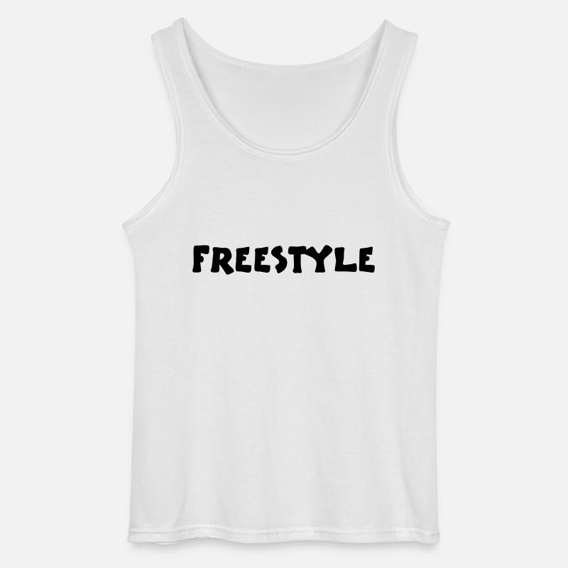 freestyle2_vec_1 - Gildan Männer Tank Top - Weiß