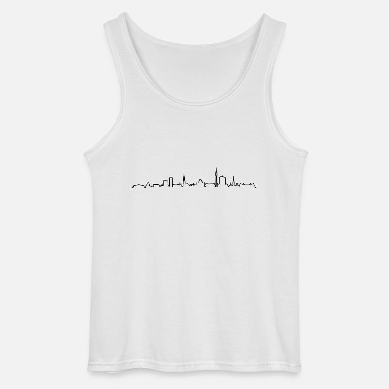 Skyline - Dortmund - Gildan Männer Tank Top - Weiß