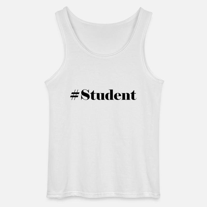 #Student logo - Gildan Men’s Tank Top - white