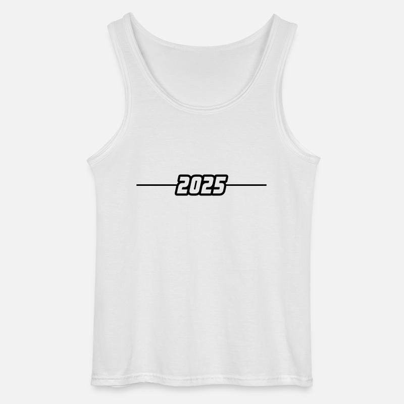 2025 Linie - Gildan Männer Tank Top - Weiß