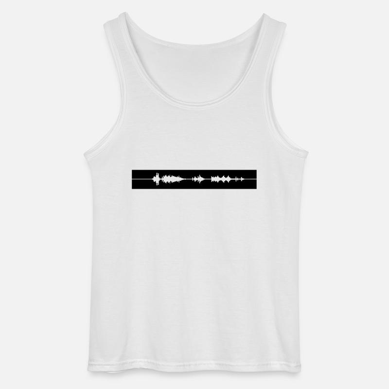DUBSTEP,ELECTRO,MINIMAL,TECHNO,TANZEN,MUSIK,EDM - Gildan Männer Tank Top - Weiß