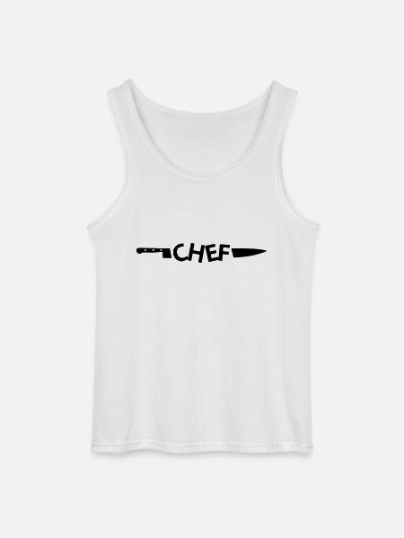 CHEF - Gildan Men’s Tank Top - white