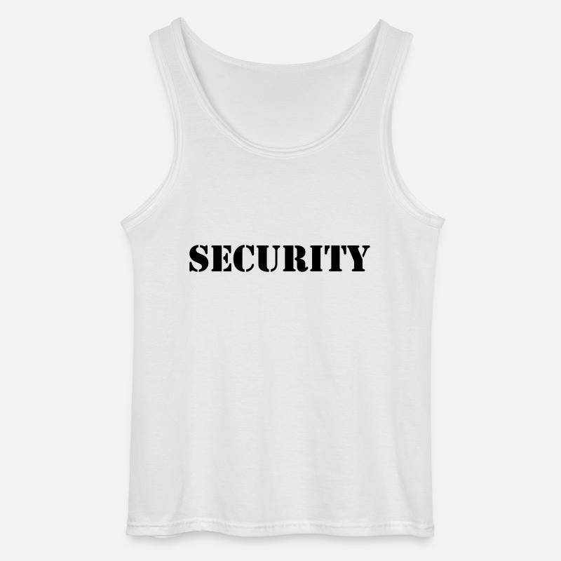 Security - Gildan Männer Tank Top - Weiß