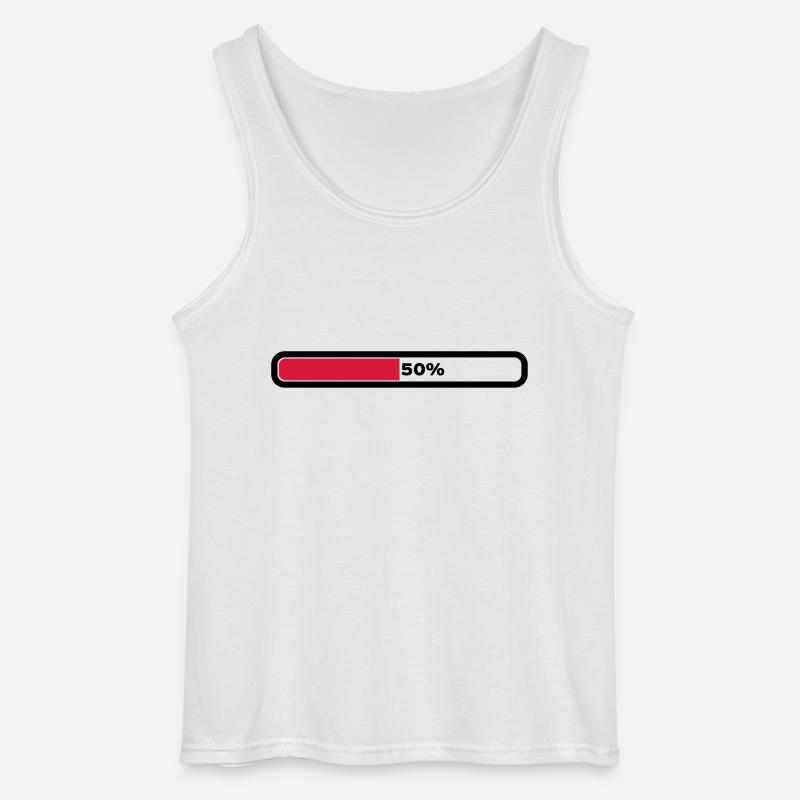 50% Loading - Gildan Männer Tank Top - Weiß