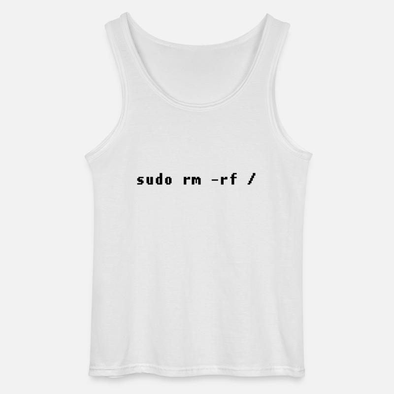 Funny Linux Admin Design - Gildan Men’s Tank Top - white