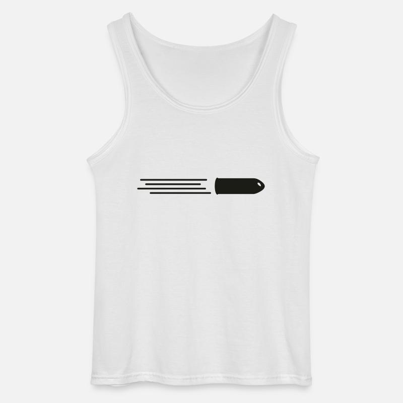 Speeding Bullet DE - Gildan Männer Tank Top - Weiß