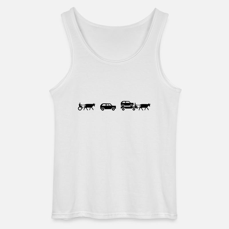 evolution of mobility - Gildan Men’s Tank Top - white