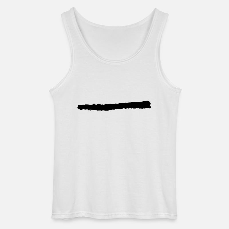 line - Gildan Männer Tank Top - Weiß