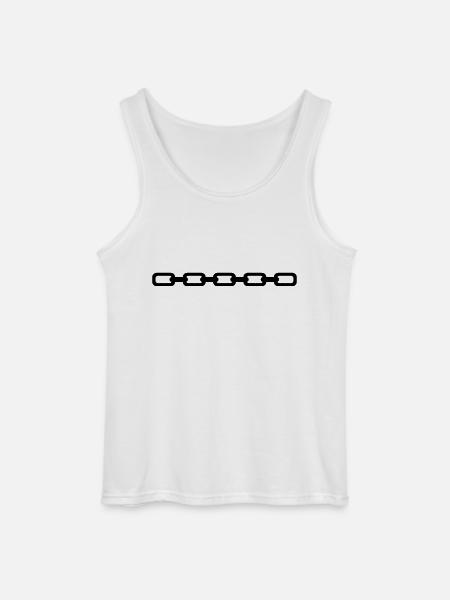 Kette - Gildan Männer Tank Top - Weiß