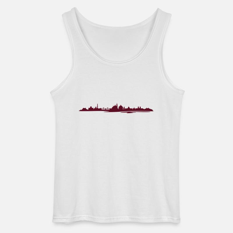 Skyline - Potsdam - Gildan Männer Tank Top - Weiß