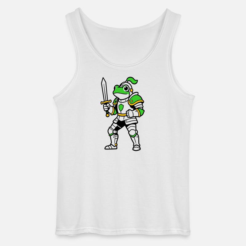 Froschritter - Gildan Männer Tank Top - Weiß