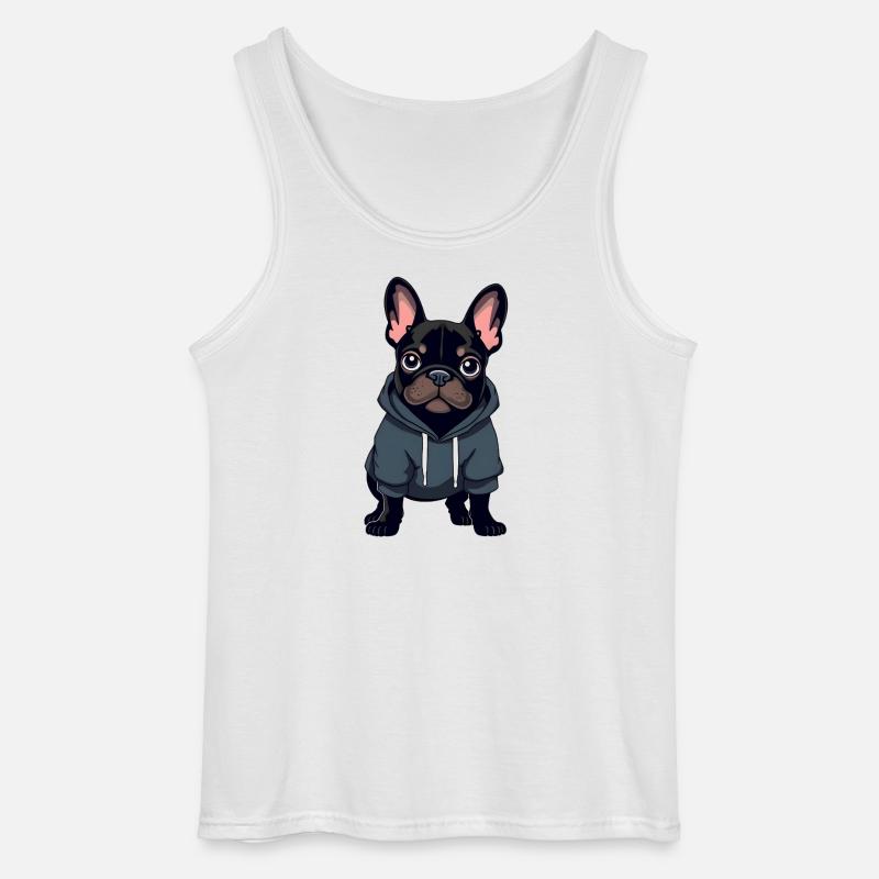Fransk bulldog - Gildan tanktop til mænd - hvid