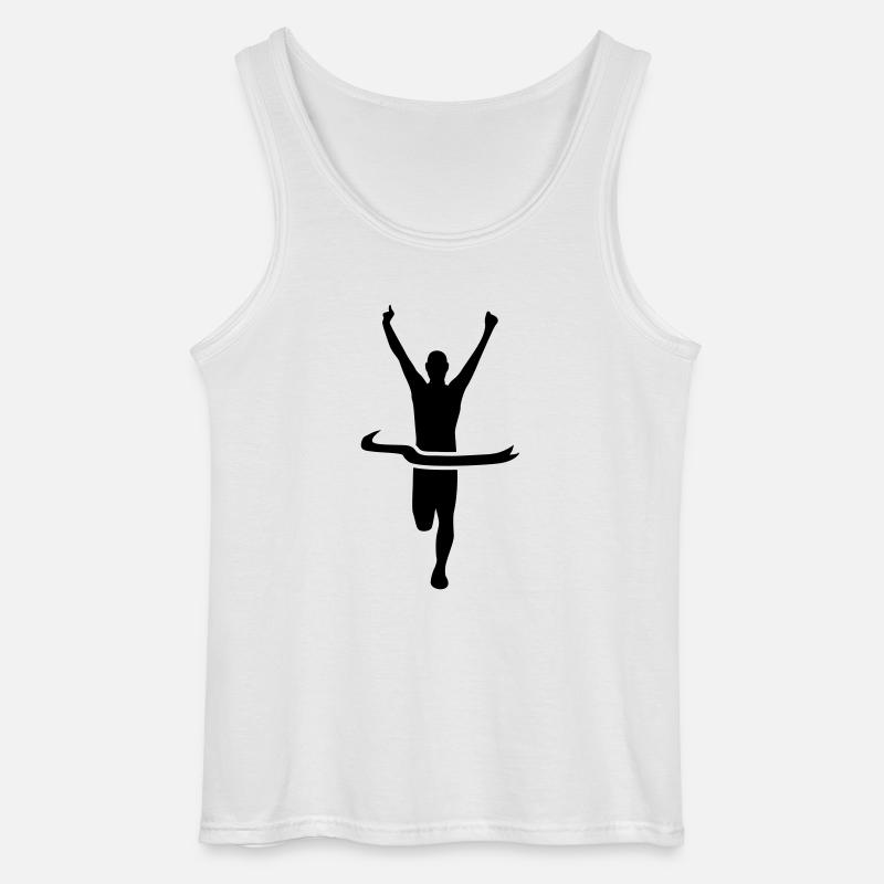 Sieger Gewinner - Gildan Männer Tank Top - Weiß