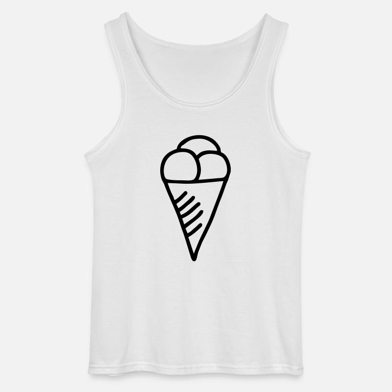 3 Kugeln Eis - Gildan Männer Tank Top - Weiß