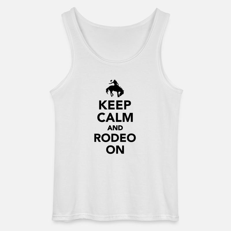 Rodeo - Gildan Männer Tank Top - Weiß