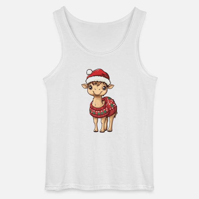 Kamel Weihnachten Comic - Gildan Männer Tank Top - Weiß