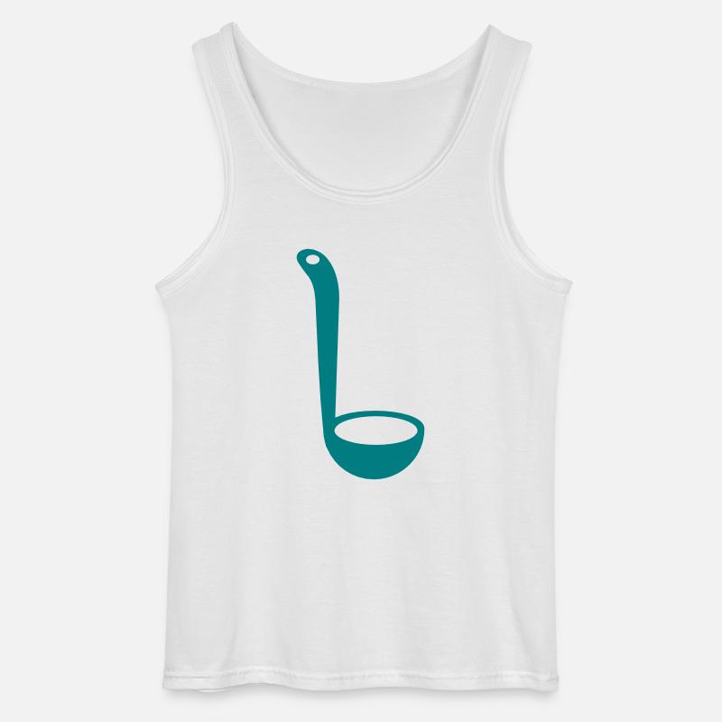 slev - Gildan tanktop til mænd - hvid