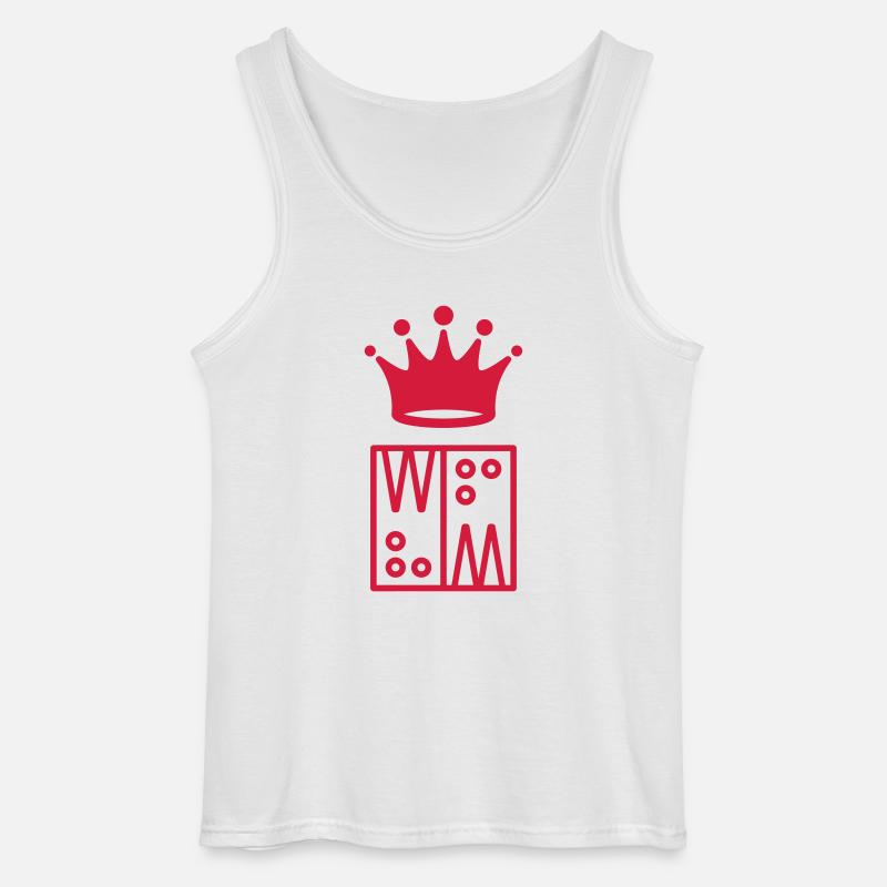 Backgammon / Spiel / Player / Schach - Gildan Männer Tank Top - Weiß