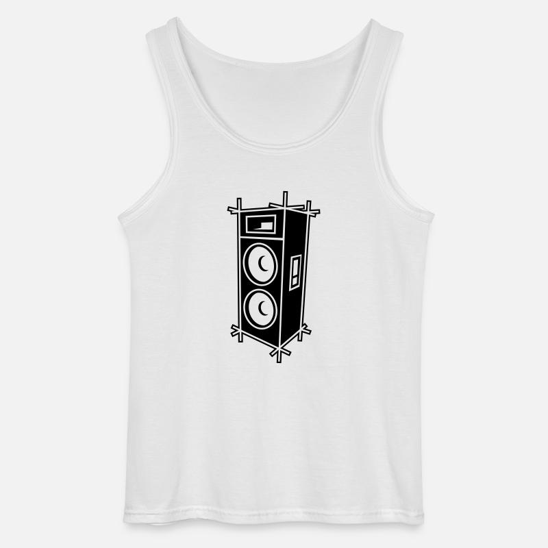 enceinte_inv - Gildan Männer Tank Top - Weiß