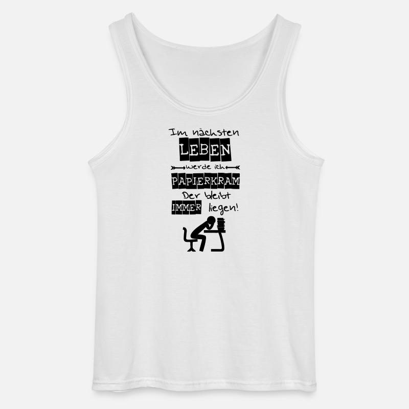Ich werde Papierkram Spruch Geschenk - Gildan Männer Tank Top - Weiß