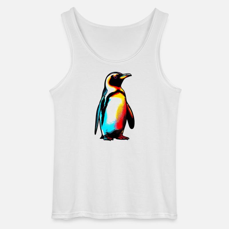 Pinguin - Gildan Männer Tank Top - Weiß