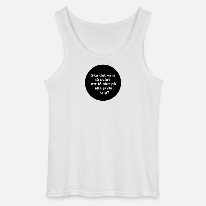 Sollte das so sein,,,(Schwarzer Kreis) - Gildan Männer Tank Top - Weiß