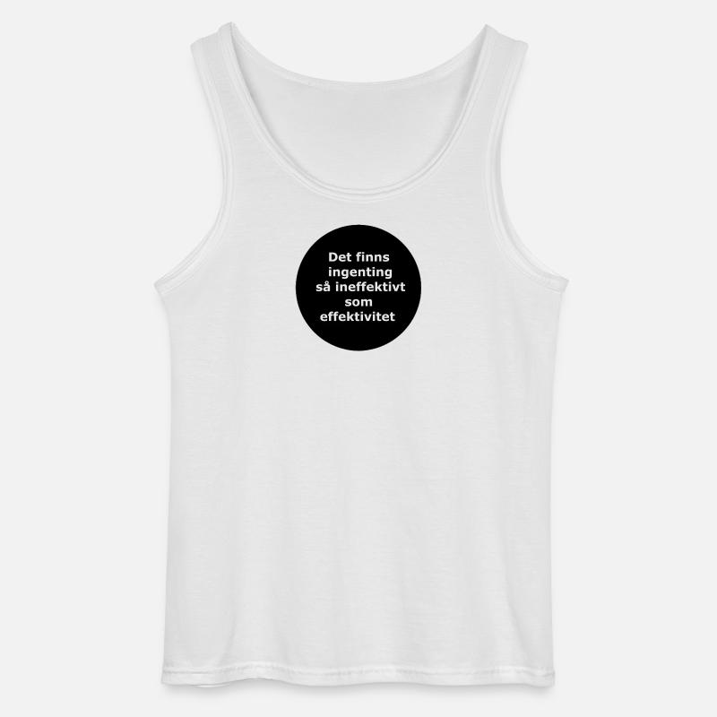 Da ist nichts,,,(Schwarzer Kreis) - Gildan Männer Tank Top - Weiß