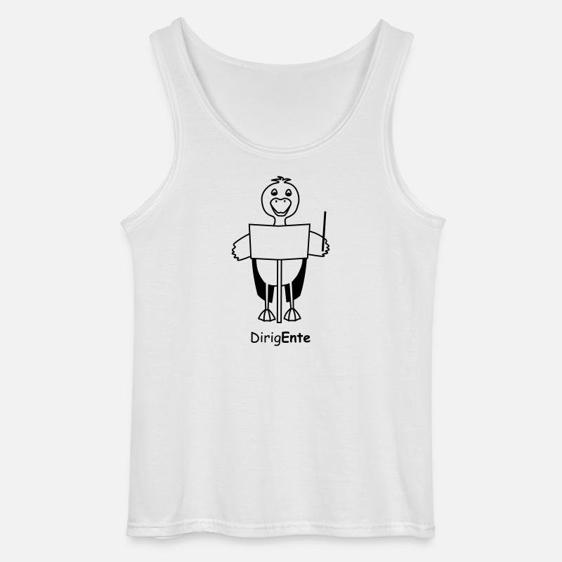 TIB_DirigEnte - Gildan Männer Tank Top - Weiß