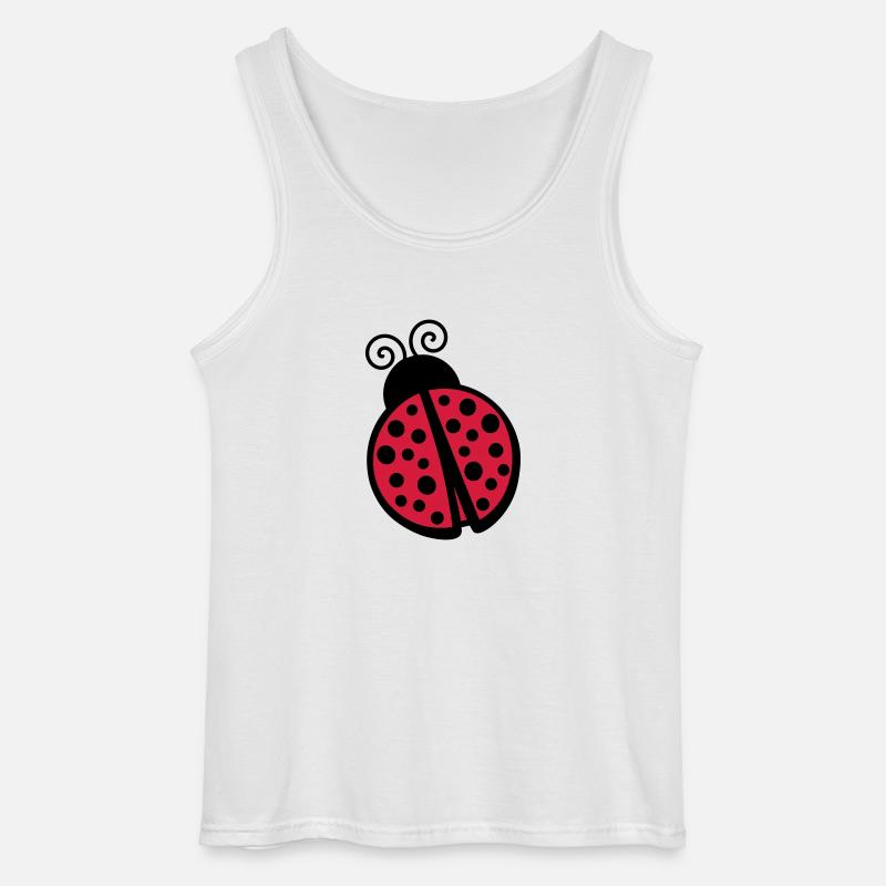 Marienkäfer - Gildan Männer Tank Top - Weiß