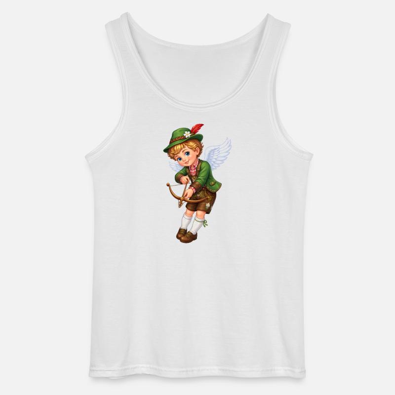 Bayerischer Amor mit Armbrust - Gildan Männer Tank Top - Weiß