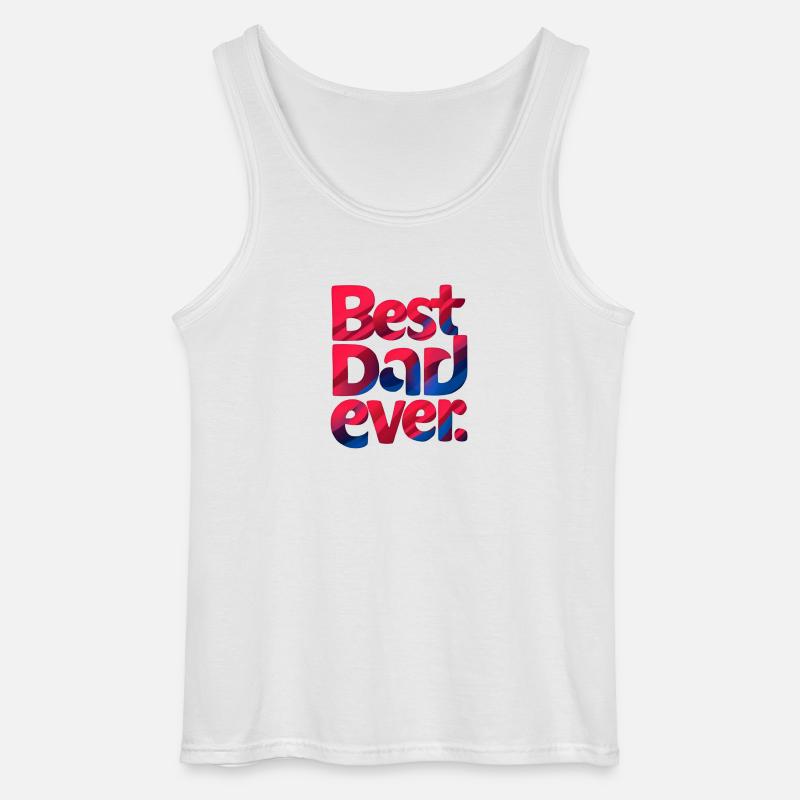 Bester Papa aller Zeiten - Gildan Männer Tank Top - Weiß