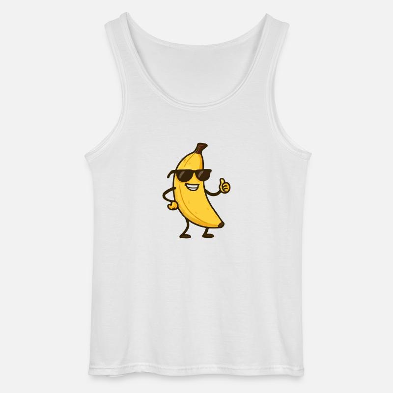 Banane Comic - Gildan Männer Tank Top - Weiß