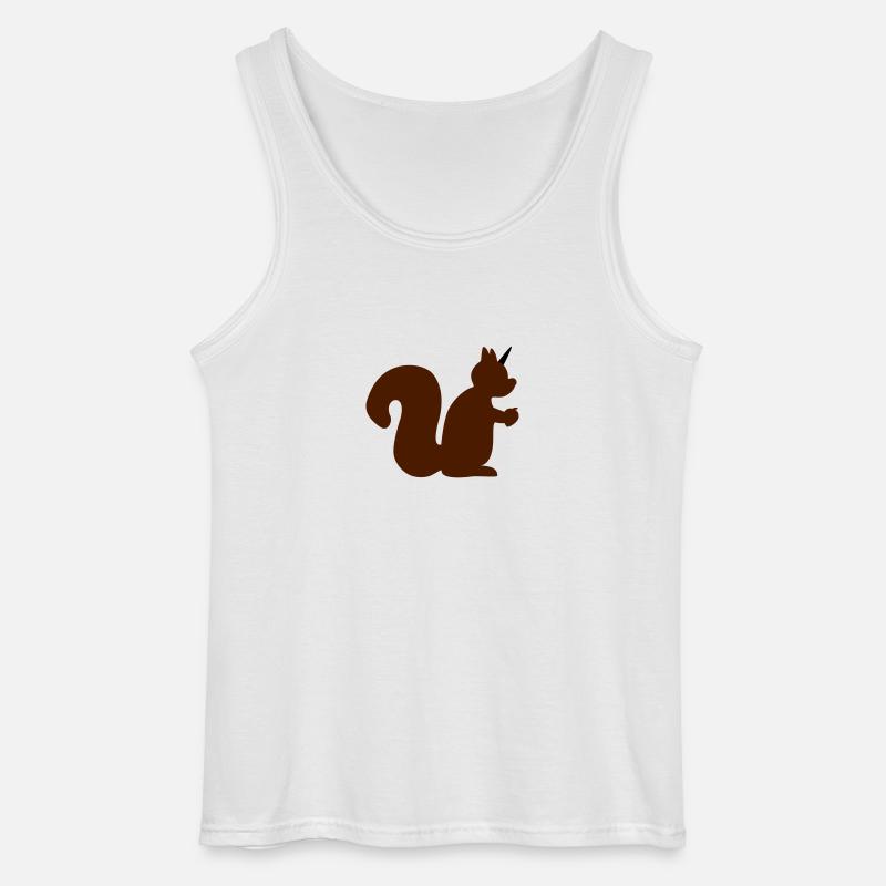 Einhorn Eichhörnchen - Gildan Männer Tank Top - Weiß
