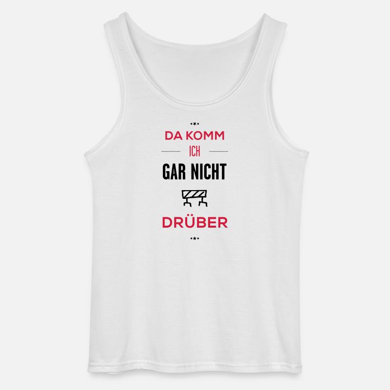 gar nicht drüber - Gildan Männer Tank Top - Weiß
