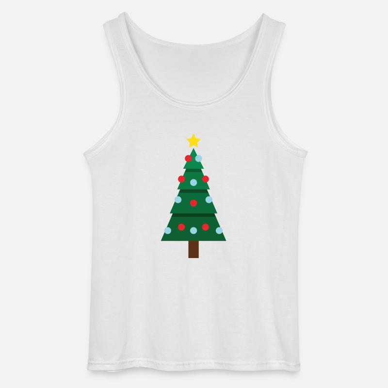 Christmas Tree - Gildan Männer Tank Top - Weiß
