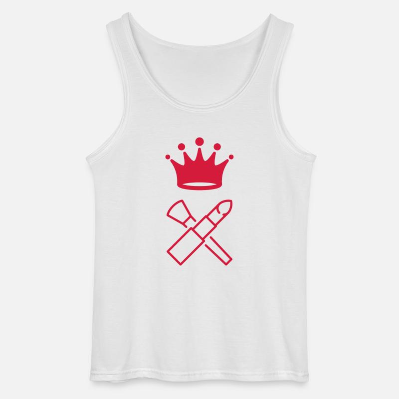 Schminke / Make-up / Maskenbildnerin / Mode - Gildan Männer Tank Top - Weiß