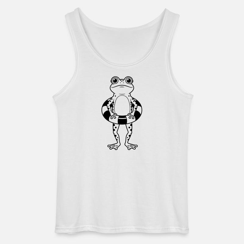 Schwimmunterricht - Gildan Männer Tank Top - Weiß