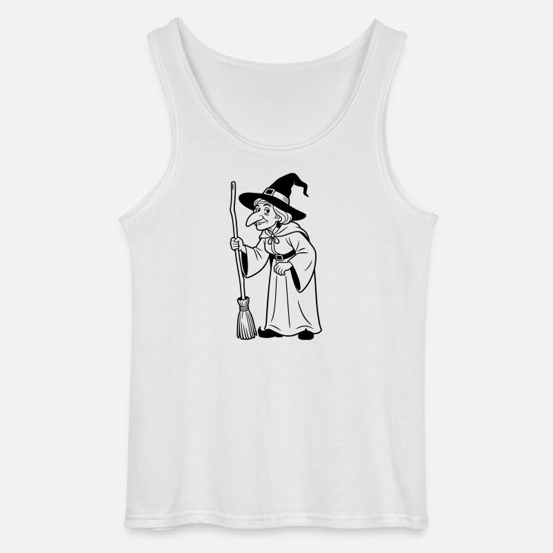 witch - Gildan Men’s Tank Top - white