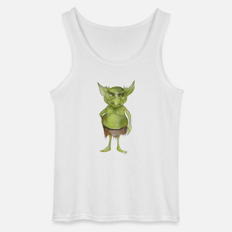 Goblin - Gildan Männer Tank Top - Weiß