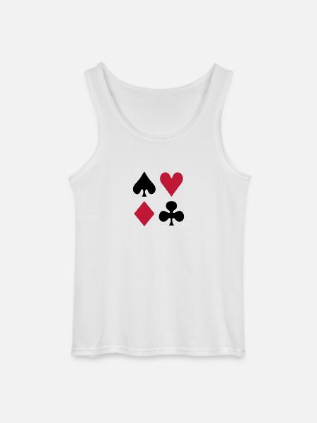 Poker - Gildan Men’s Tank Top - white